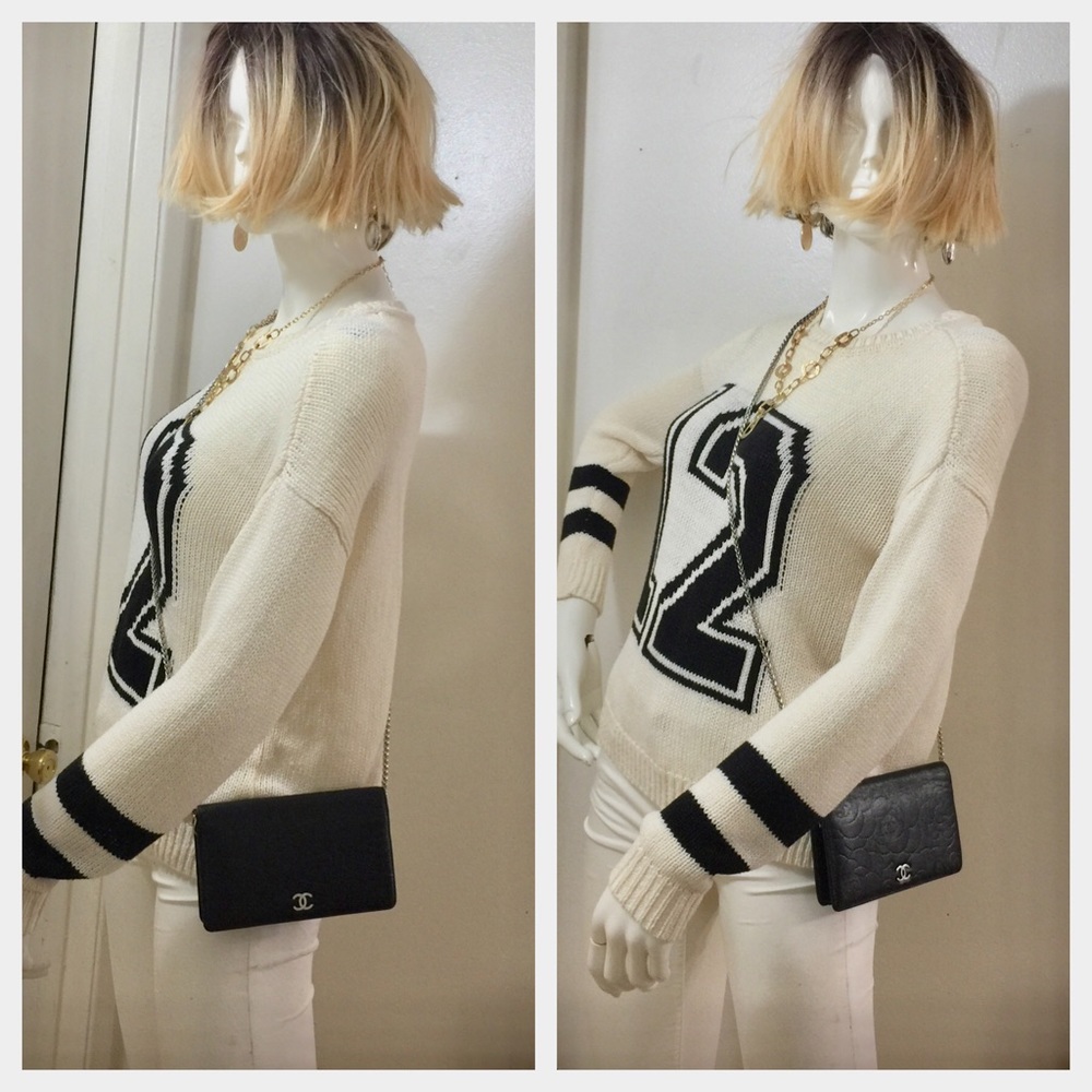 ❌❌CHANEL CC Logo Lamb Skin Wallet/Crossbody Bag 💼 - Picture 14 of 15